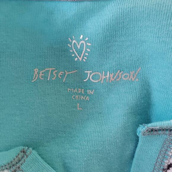 Betsey Johnson 2 Piece Long Sleeve Snowflake Pajama Set L - Picture 8 of 10